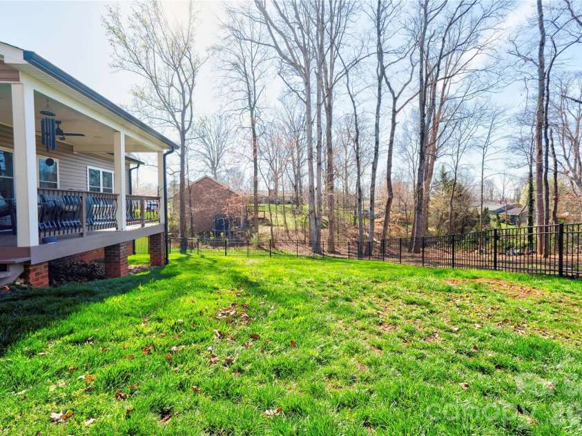 1309 Oak Canopy Road, Lincolnton, NC 28092.  MLS# CAR4355665, YatesRealty ID 12293. Rear Fenced Yard