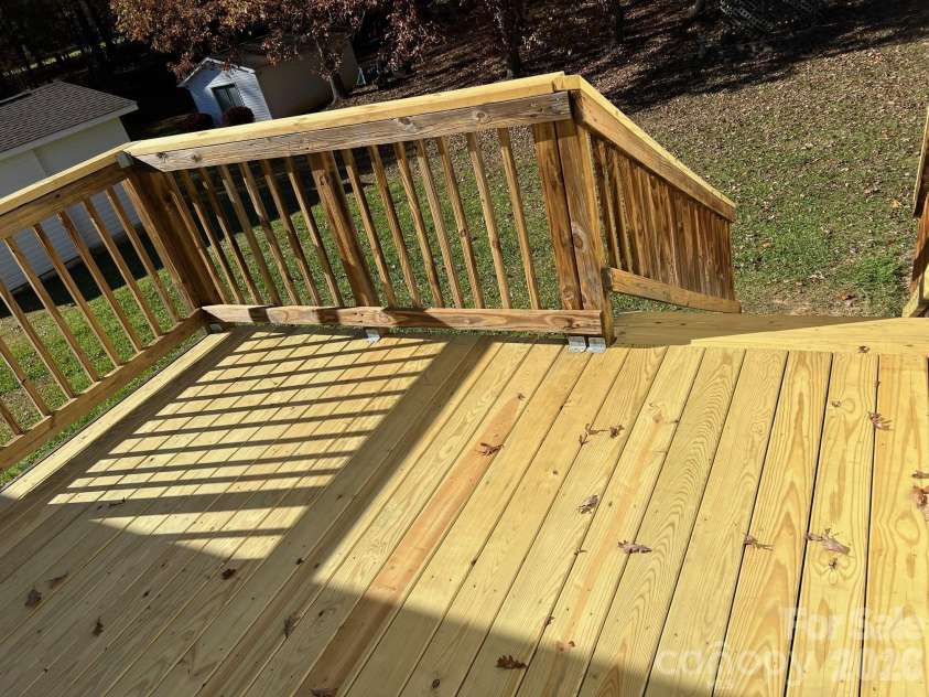 120 Oakley Drive, Gastonia, NC 28052.  MLS# CAR4317380, YatesRealty ID 12318. New deck recently installed leading to a very private backyard - great for entertaining 