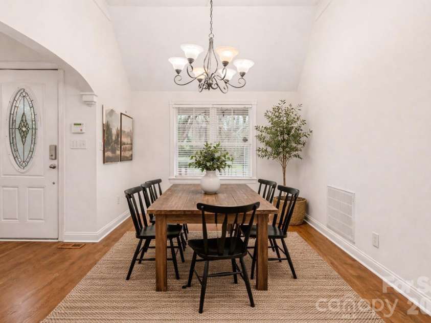 437 Hillcrest Drive, Harrisburg, NC 28075.  MLS# CAR4360523, YatesRealty ID 12320. Virtually staged dining room