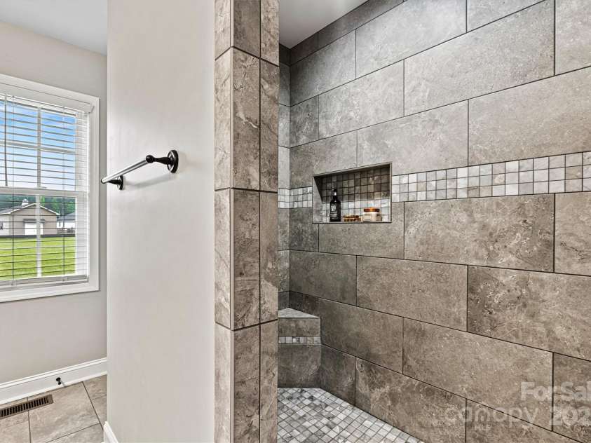 3615 Kimber Lane, Sherrills Ford, NC 28673.  MLS# CAR4250194, YatesRealty ID 12326. Beautiful tile shower!