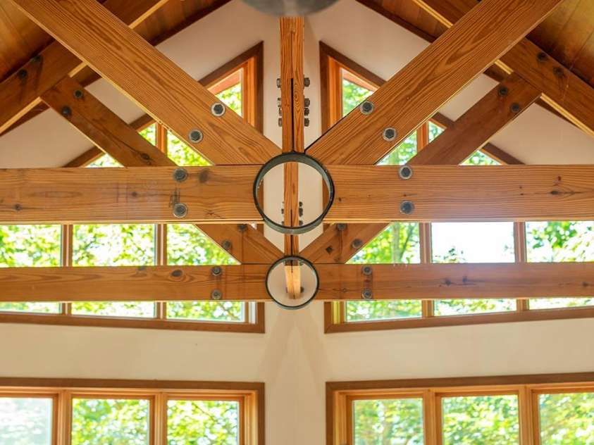 7 Winding Poplar Road, Black Mountain, NC 28711.  MLS# CAR4285345, YatesRealty ID 12326. Craftsman trusses