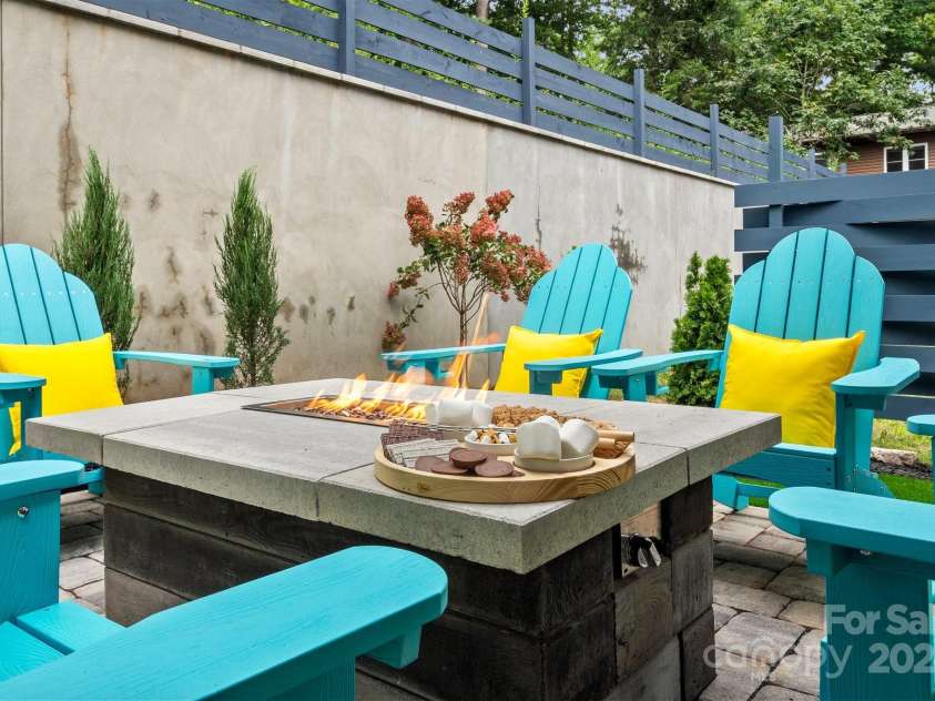 605 Hiawassee Avenue, Black Mountain, NC 28711.  MLS# CAR4202408, YatesRealty ID 12331. Fire Pit