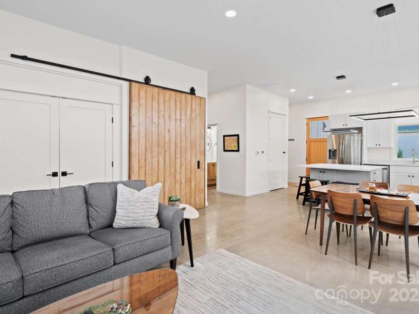 605 Hiawassee Avenue, Black Mountain, NC 28711.  MLS# CAR4202408, YatesRealty ID 12331. Open Living/Dining/Kitchen