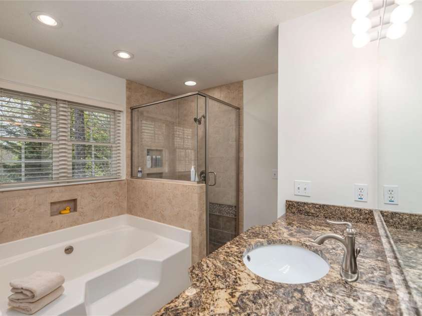 42 Cranberry Bog Court, Fletcher, NC 28732.  MLS# CAR4367619, YatesRealty ID 12351. Master bath 2