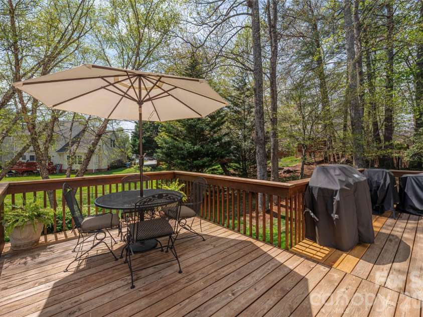 42 Cranberry Bog Court, Fletcher, NC 28732.  MLS# CAR4367619, YatesRealty ID 12351. Rear deck 2