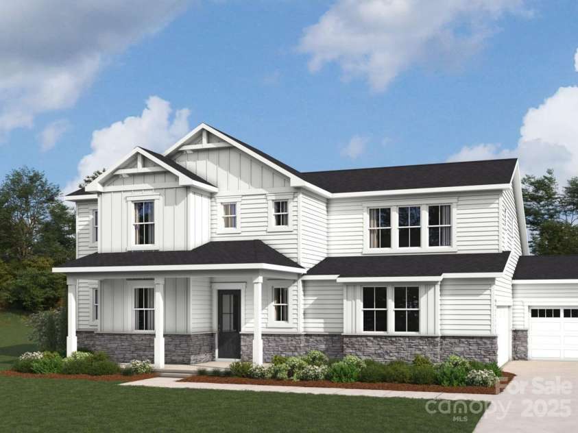 2517 Mabel Lane, Monroe, NC 28110.  MLS# CAR4257925, YatesRealty ID 12360. Artist Rendering of Eldorado Farmhouse Elevation.  Representational Photo Only