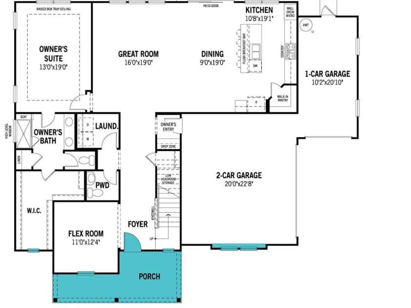 2517 Mabel Lane, Monroe, NC 28110.  MLS# CAR4257925, YatesRealty ID 12360. Proposed Layout.  Structural options may be added/changed for additional cost.