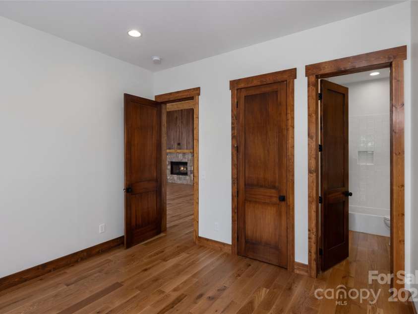 750 Silver Springs Drive, Banner Elk, NC 28604.  MLS# CAR4160928, YatesRealty ID 1238. Main floor secondary bedroom and full bathroom