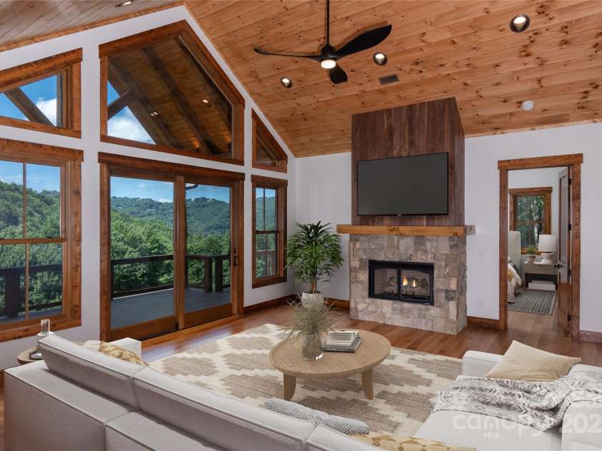 750 Silver Springs Drive, Banner Elk, NC 28604.  MLS# CAR4160928, YatesRealty ID 1238. Welcome to 750 Silver Springs Drive W.! Located in gated Silver Springs Farm Estates, NEW CONSTRUCTION & MOVE-IN READY! 3,178 HLA with 4 bedrooms, 4 full bathrooms, 3 car garage with amble storage, over 1,200 squa