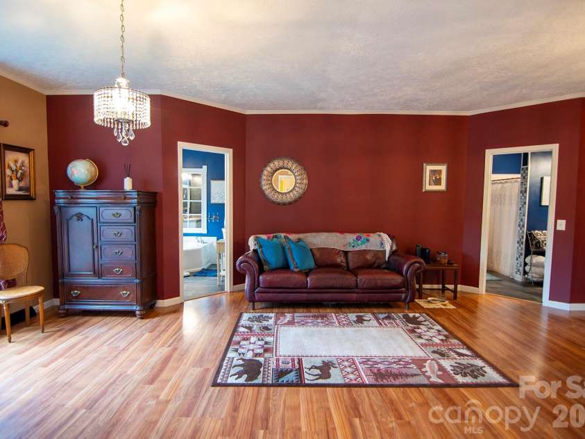 304 Golden Aster Road, Swannanoa, NC 28778.  MLS# CAR4304564, YatesRealty ID 12381. Sitting area in the Primary Bedroom
