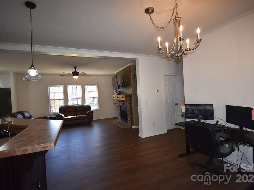 549 Freeman Creek Road, Zirconia, NC 28790.  MLS# CAR4203056, YatesRealty ID 12382. Dining room