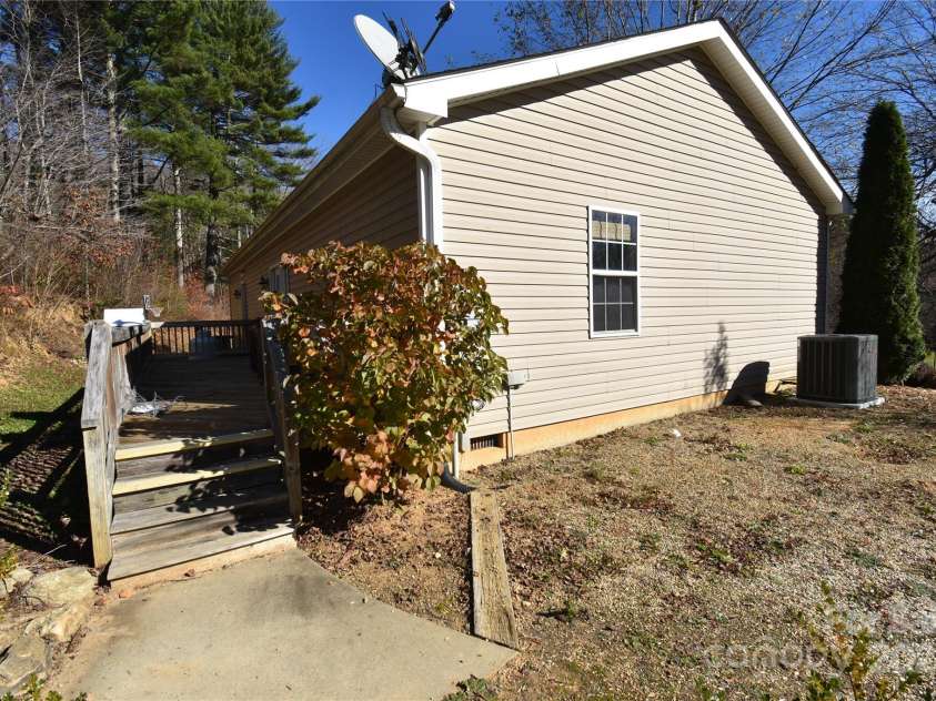 549 Freeman Creek Road, Zirconia, NC 28790.  MLS# CAR4203056, YatesRealty ID 12382. To back deck