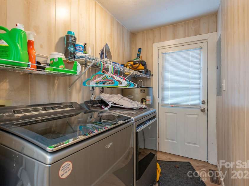 842 Mountain View Church Road, Zirconia, NC 28790.  MLS# CAR4205942, YatesRealty ID 12383. Laundry room
