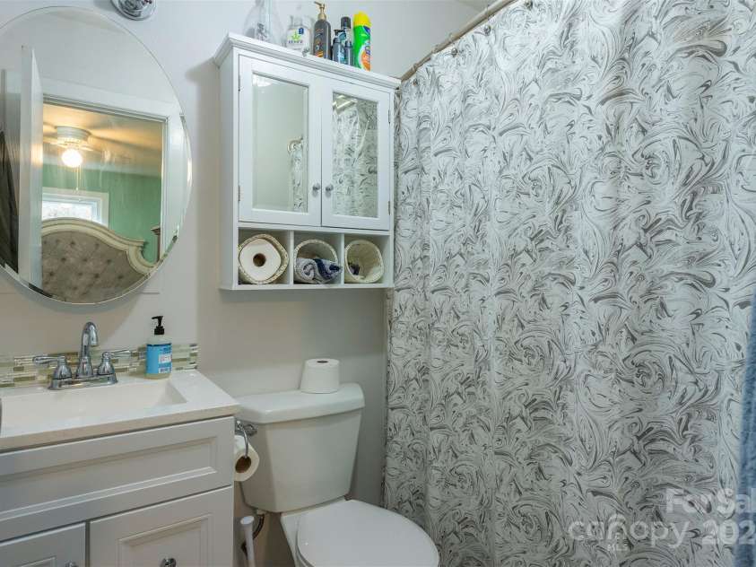 842 Mountain View Church Road, Zirconia, NC 28790.  MLS# CAR4205942, YatesRealty ID 12383. Primary Bathroom