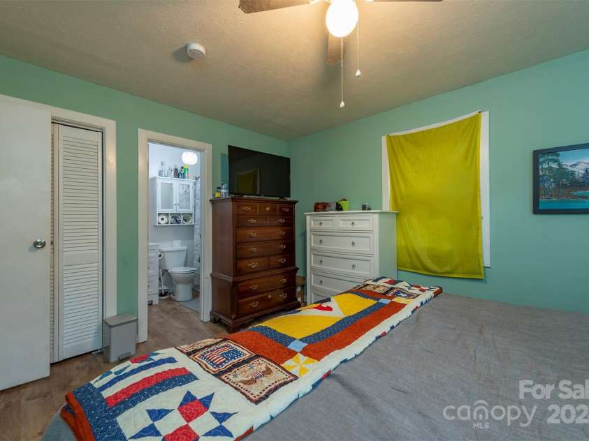 842 Mountain View Church Road, Zirconia, NC 28790.  MLS# CAR4205942, YatesRealty ID 12383. Primary Bedroom