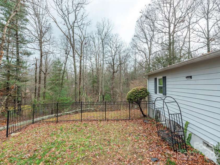 842 Mountain View Church Road, Zirconia, NC 28790.  MLS# CAR4205942, YatesRealty ID 12383. Rear Yard