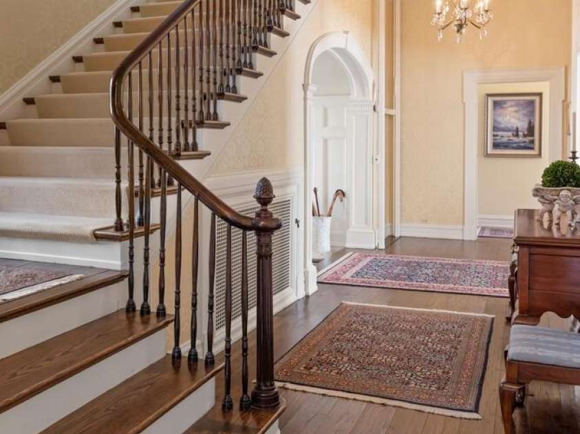 407 Vanderbilt Road, Asheville, NC 28803.  MLS# CAR4363302, YatesRealty ID 12385. Main Staircase