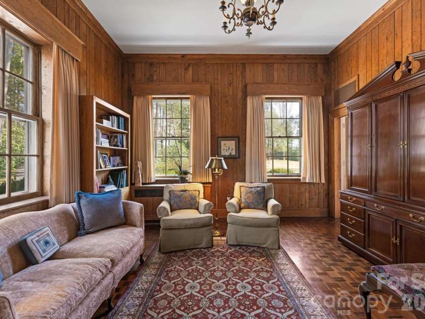407 Vanderbilt Road, Asheville, NC 28803.  MLS# CAR4363302, YatesRealty ID 12385. Wormy Chestnut Den or Bedroom
