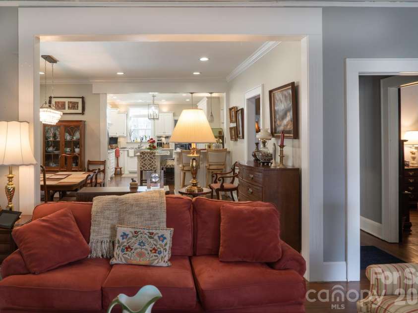 308 Beall Street, Lenoir, NC 28645.  MLS# CAR4356971, YatesRealty ID 12392. View to dining and Kitchen