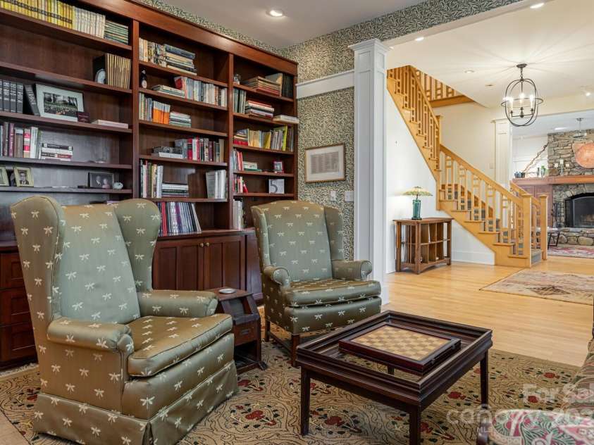 343 Racquet Club Road, Asheville, NC 28803.  MLS# CAR4255032, YatesRealty ID 12404. Library/Den