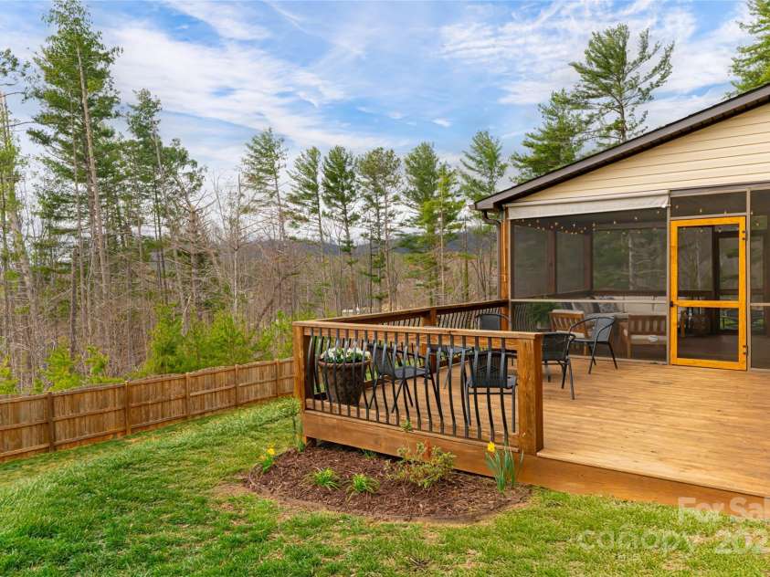 316 Wild Ginger Court, Weaverville, NC 28787.  MLS# CAR4245855, YatesRealty ID 12406. Large back deck perfect for entertaining