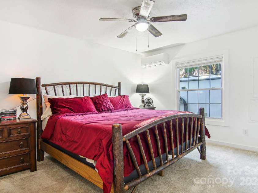 105 Big Bear Drive, Pisgah Forest, NC 28768.  MLS# CAR4192035, YatesRealty ID 12415. Primary bedroom