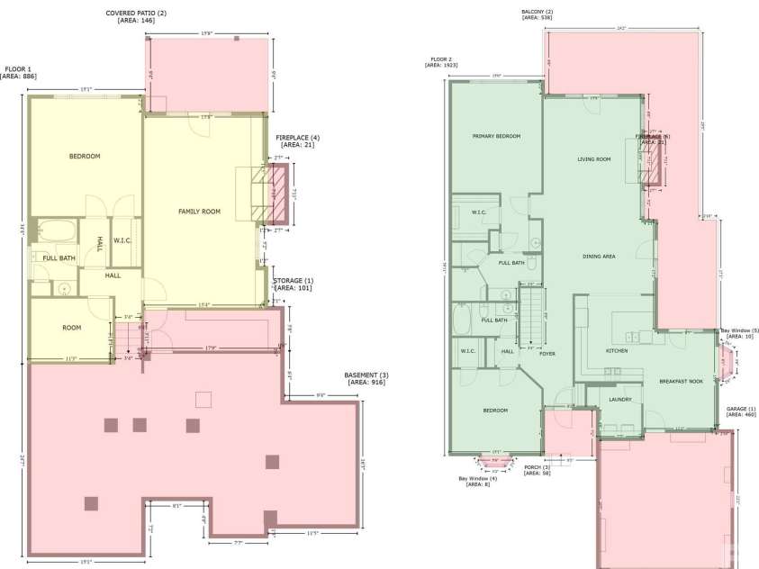 16 Ridgeview Drive, Asheville, NC 28804.  MLS# CAR4245815, YatesRealty ID 12417. Floor Plan External