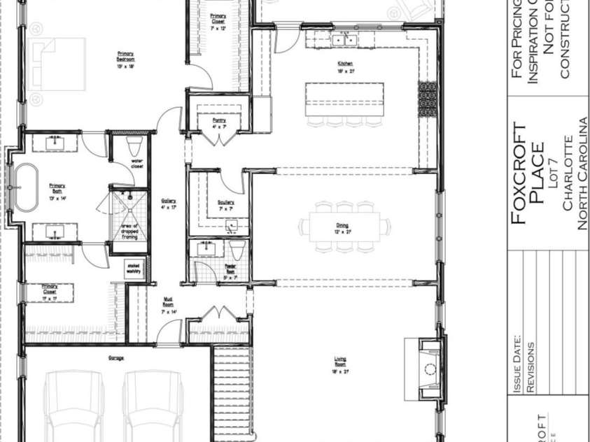 4021 Nettie Court, Charlotte, NC 28211.  MLS# CAR4250089, YatesRealty ID 12418. First Level Floorplan
