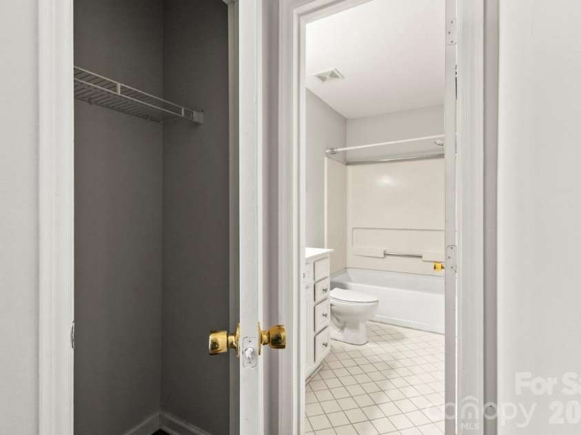 6041 Crape Myrtle Lane, Charlotte, NC 28216.  MLS# CAR4354736, YatesRealty ID 12425. Closet in bedroom 2