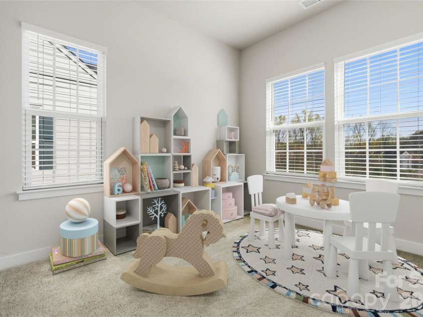 3149 Beeler Lane, Charlotte, NC 28208.  MLS# CAR4352531, YatesRealty ID 12426. Virtually Staged: 3rd room as a play room