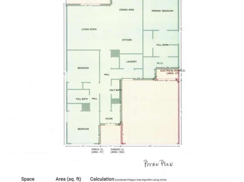 315A Pink Street, Cherryville, NC 28021.  MLS# CAR4367051, YatesRealty ID 12439. Floor plan