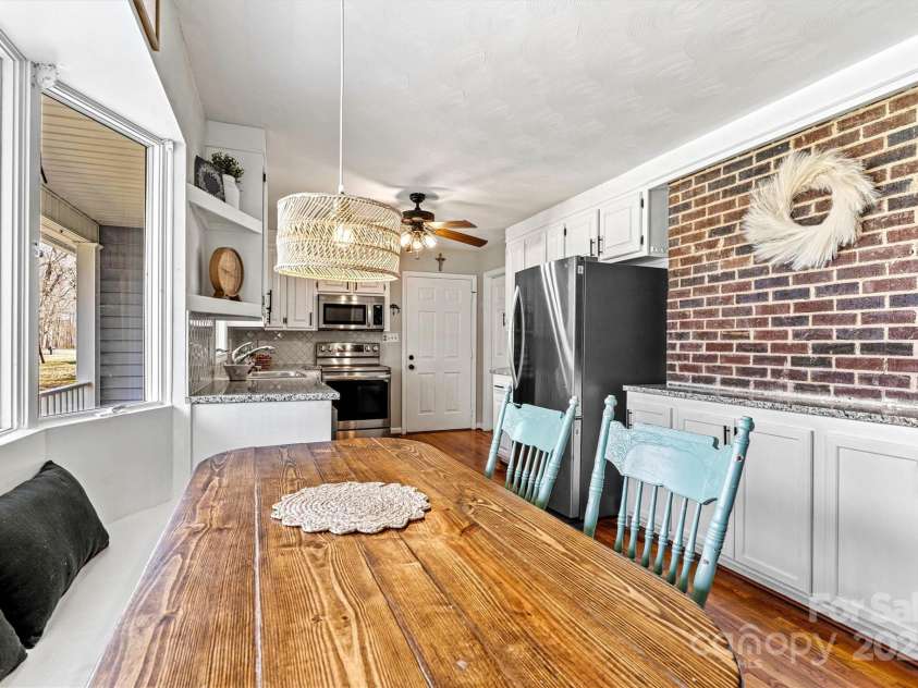 1140 Knollwood Drive, Claremont, NC 28610.  MLS# CAR4237158, YatesRealty ID 12447. Dining/Kitchen View