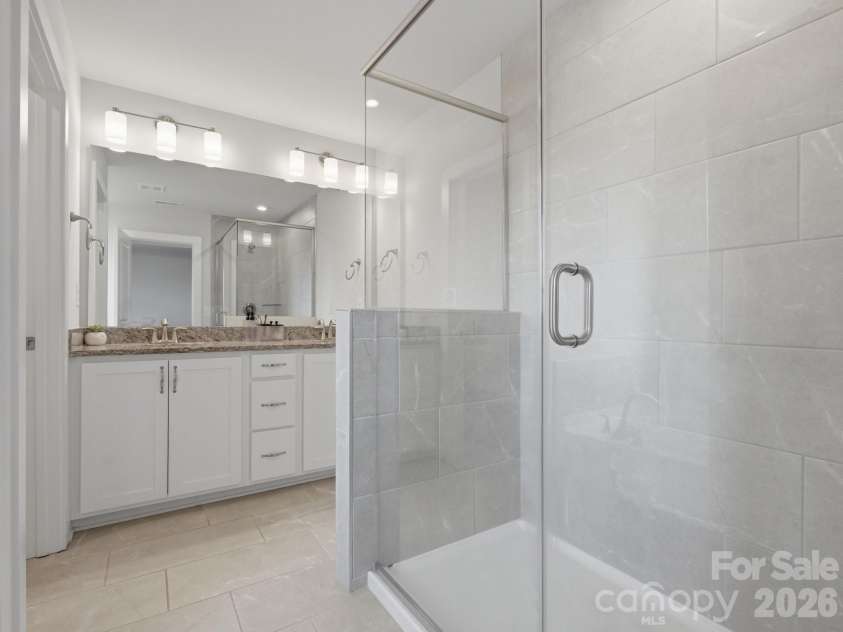 3309 Treble Court, Charlotte, NC 28262.  MLS# CAR4355630, YatesRealty ID 12451. Primary bathroom 