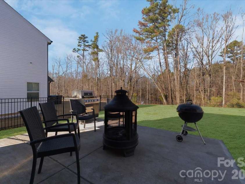 2072 Voyage Circle, Monroe, NC 28110.  MLS# CAR4332182, YatesRealty ID 12452. Large back patio