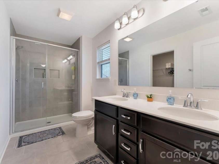 2072 Voyage Circle, Monroe, NC 28110.  MLS# CAR4332182, YatesRealty ID 12452. Primary Bathroom
