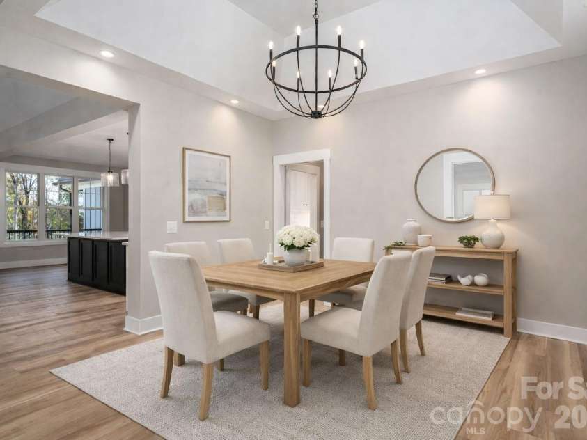 4436 Brancer Lane, Lincolnton, NC 28092.  MLS# CAR4319948, YatesRealty ID 12467. Virtually staged dining room