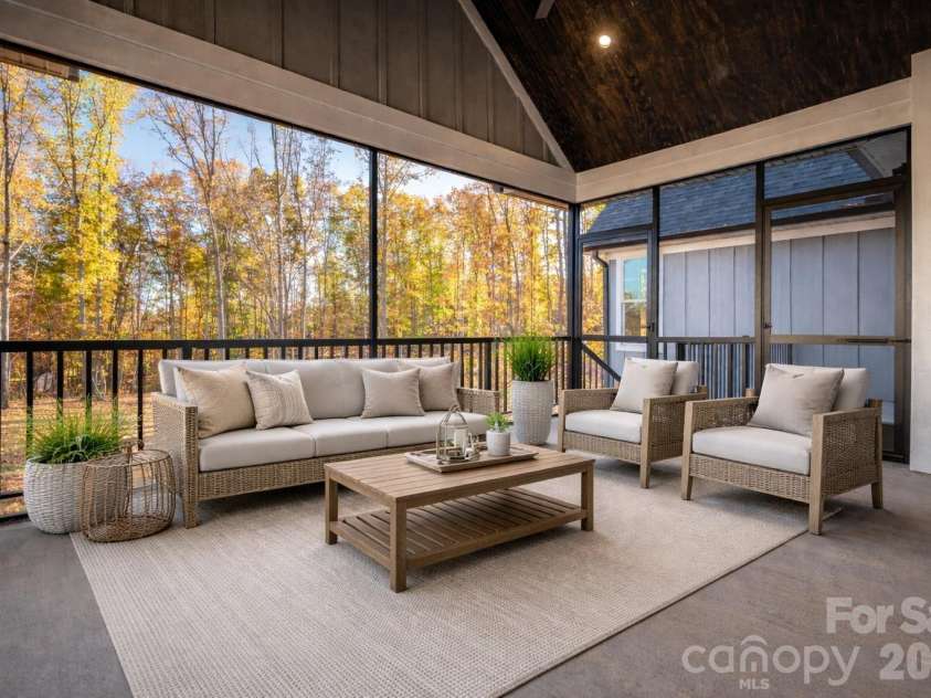 4436 Brancer Lane, Lincolnton, NC 28092.  MLS# CAR4319948, YatesRealty ID 12467. Virtually staged screened porch