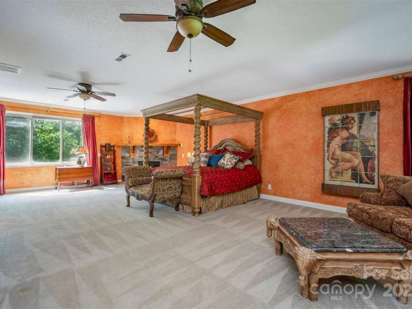 768 White Oak Lane, Tryon, NC 28782.  MLS# CAR4304996, YatesRealty ID 12472. Primary Bedroom