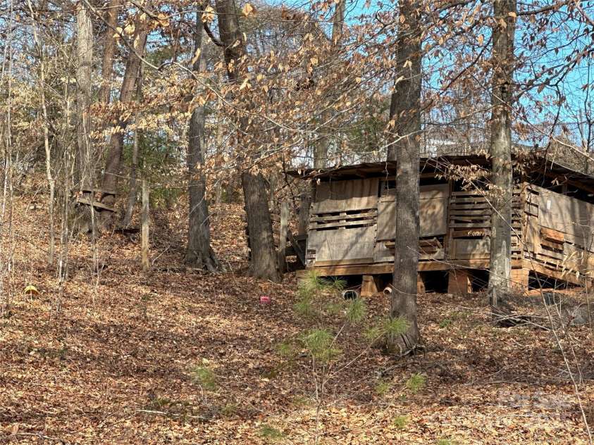 526 Lentz Road, Marion, NC 28752.  MLS# CAR4233335, YatesRealty ID 12479. Structure on back of Lot#2