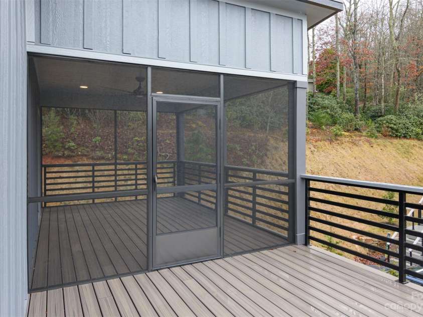 33 Course Drive, Etowah, NC 28729.  MLS# CAR4069124, YatesRealty ID 1248. Entrance to screen porch