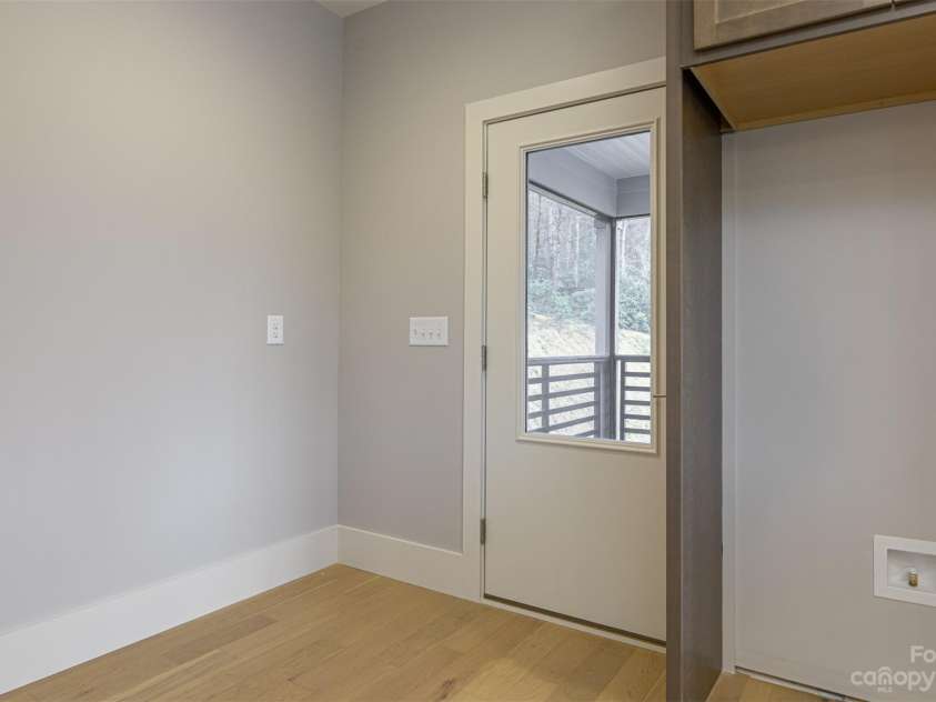 33 Course Drive, Etowah, NC 28729.  MLS# CAR4069124, YatesRealty ID 1248. Kitchen door leading to screen porch