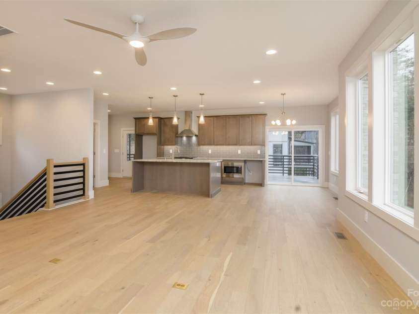 33 Course Drive, Etowah, NC 28729.  MLS# CAR4069124, YatesRealty ID 1248. View from front entrance door to kitchen