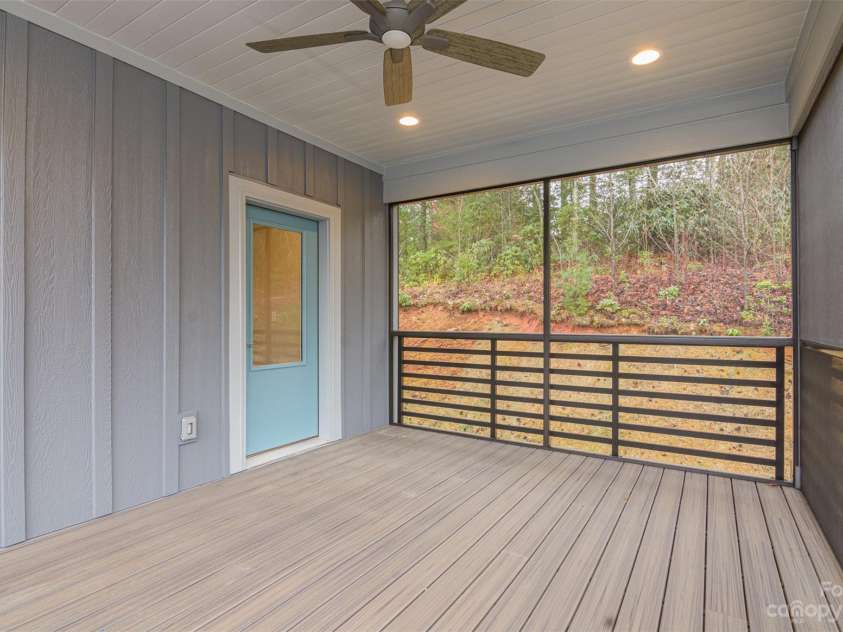 33 Course Drive, Etowah, NC 28729.  MLS# CAR4069124, YatesRealty ID 1248. Views of screen porch