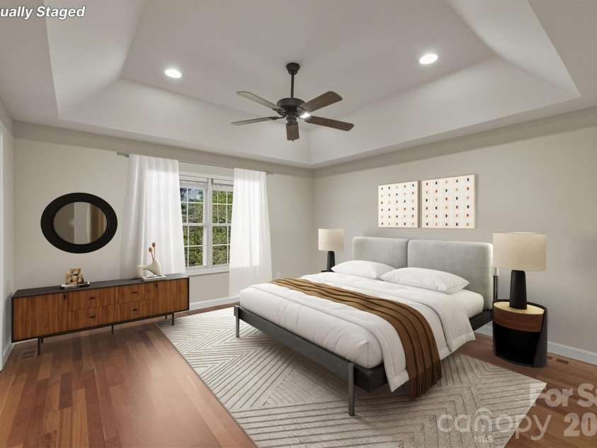 5205 South Oak Circle, Granite Falls, NC 28630.  MLS# CAR4367117, YatesRealty ID 12485. Primary Bedroom