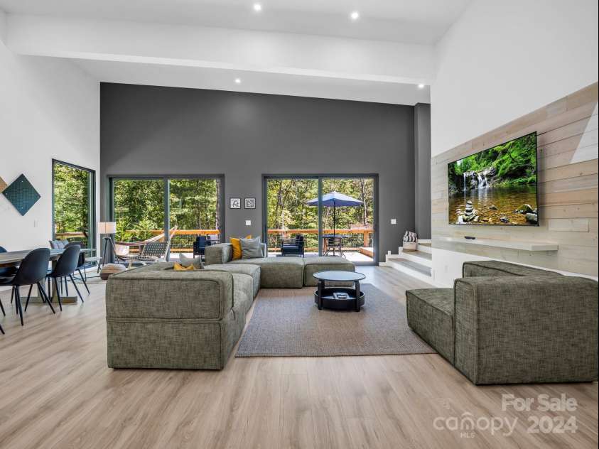 1761 Concept Drive, Pisgah Forest, NC 28768.  MLS# CAR4158107, YatesRealty ID 12486. Living room