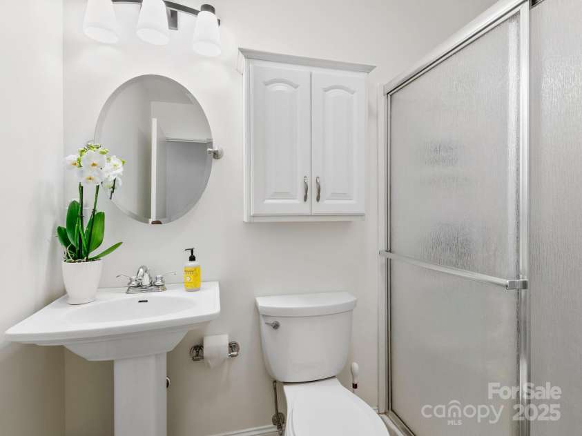 126 Big Oak Drive, Mills River, NC 28759.  MLS# CAR4240042, YatesRealty ID 12488. Hallway bathroom