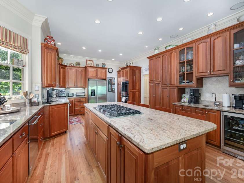 408 Johnsfield Road, Shelby, NC 28150.  MLS# CAR4369103, YatesRealty ID 12495. ...a large island with extra seating...