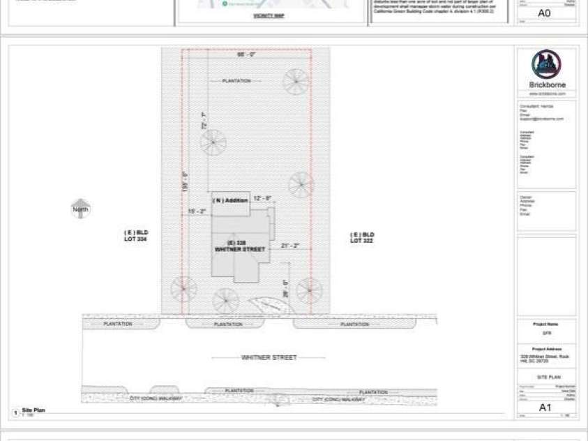 328 Whitner Street, Rock Hill, SC 29730.  MLS# CAR4213077, YatesRealty ID 12501. 2D Rendering plan