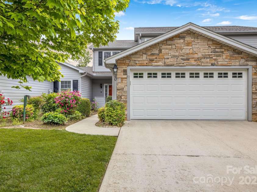 20 Holiday Drive, Arden, NC 28704.  MLS# CAR4186032, YatesRealty ID 12508. Main Entrance With 2 Car Garage