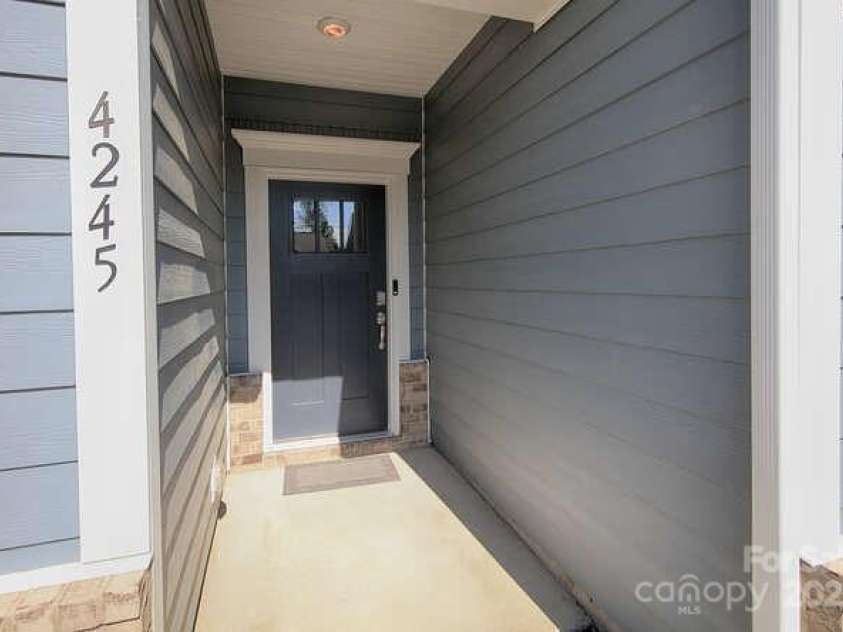 4245 Millstream Road, Denver, NC 28037.  MLS# CAR4257186, YatesRealty ID 12512. Front entrance